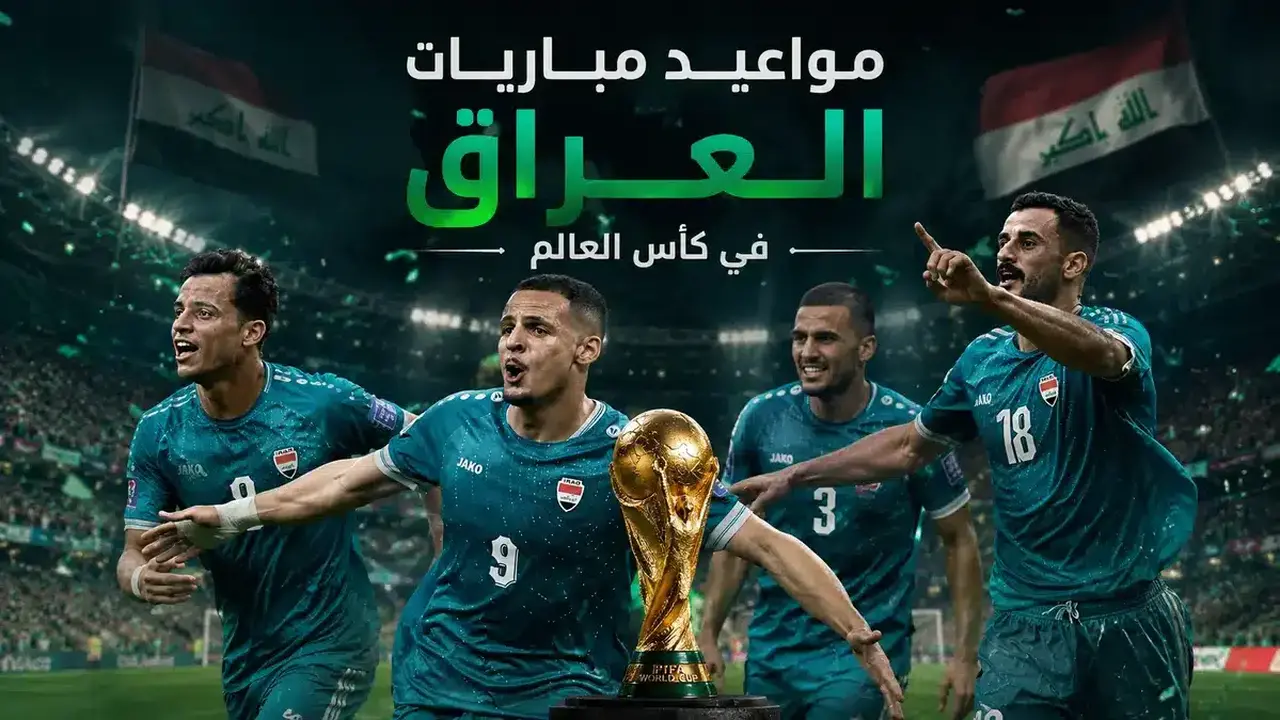 مواعيد مباريات منتخب العراق في كأس العالم 2026 والقنوات الناقلة